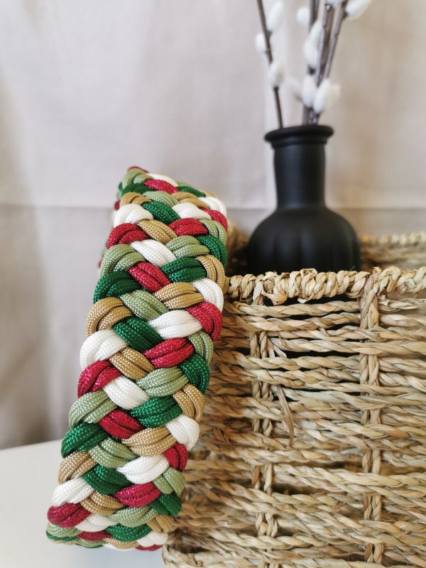 Collier Unjoy en paracorde multicolore, fait main et personnalisable pour chiens et chats