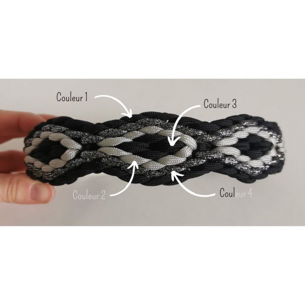 Collier modèle Rocket, choix de couleurs personnalisable pour chiens et chats